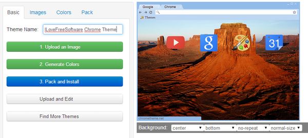 chrome theme management extensions chrome theme creator