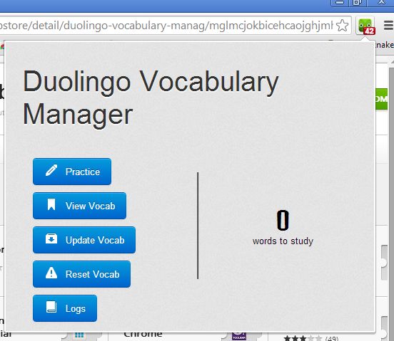 chrome vocabulary extensions