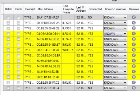 number of devices found on your network