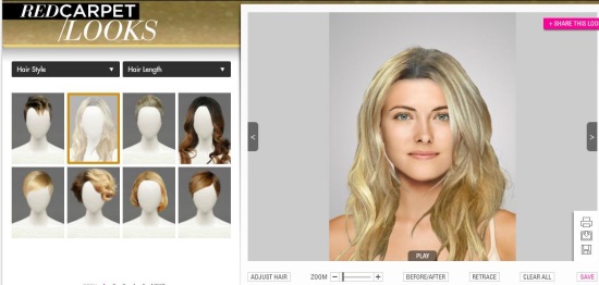 Computer simulated makeovers with virtual fashion software to try on  hairstyles