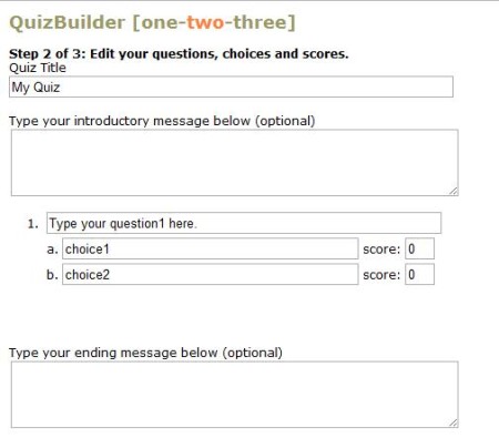 QuizBuilder-make quiz online