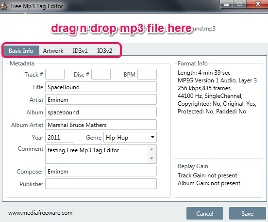 add mp3 file