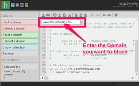 hostscontroller enterdomaintoblock