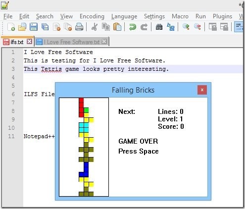 Falling Brick - Play while working