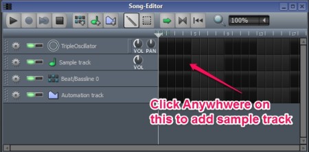 LMMS - Add Sample Track