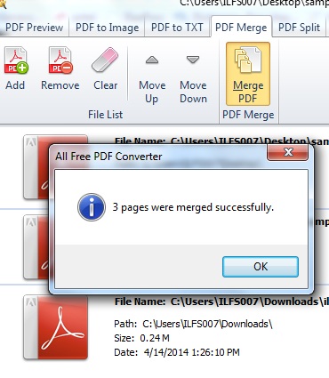 free pdf merge extract software