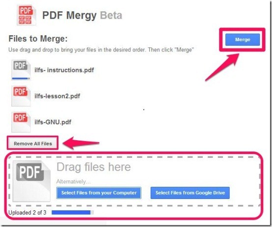 free pdf merger google drive