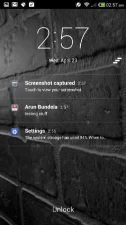 SlideLock for Android Brings Notifications To Lock Screen