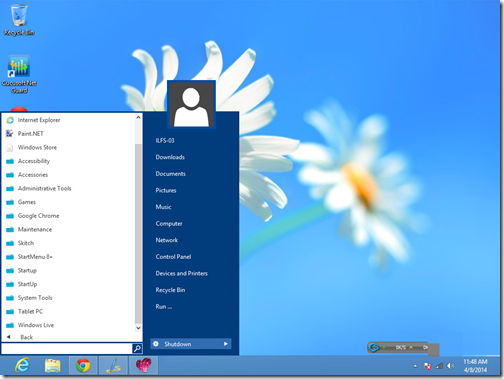 Start menu