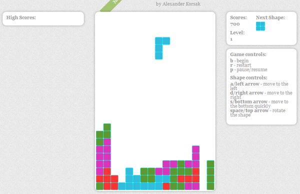 tetris extensions for google chrome