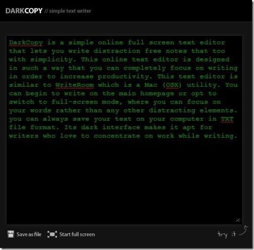 darkcopy-is-a-full-screen-online-text-editor-with-spell-checker