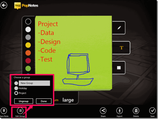 Pop-it PopNotes- Add group