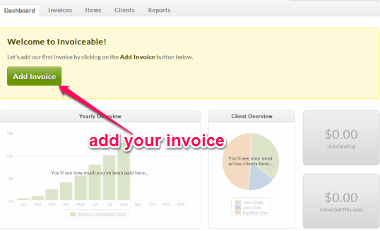 add your invoice