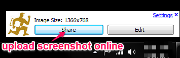 capture and upload screenshot online