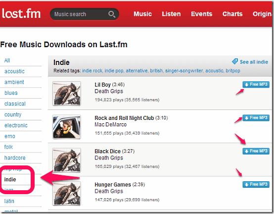 Last.Fm Indie Music