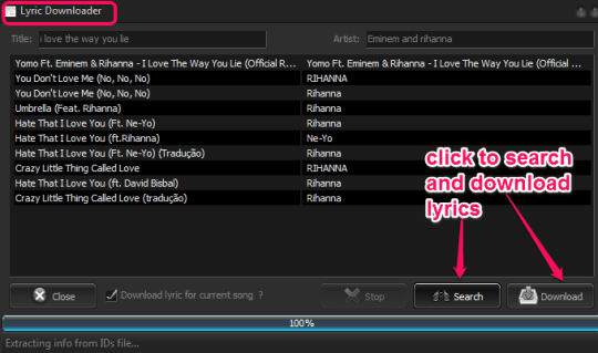 Lyric Downloader