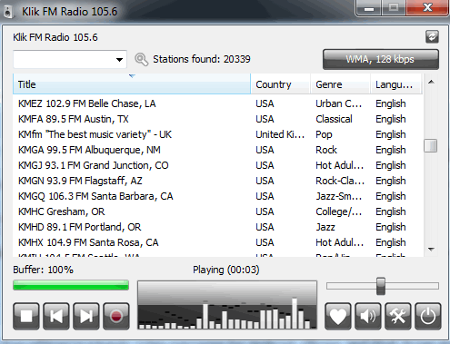 Free Internet Radio Player To Stream and Record Radio Stations