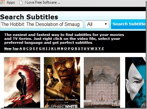 Subtitle Website - Subtitle4free