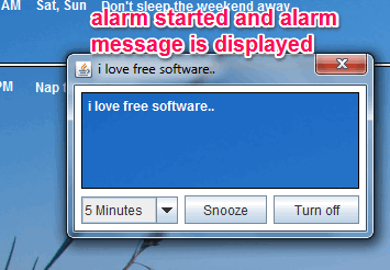 alarm clock notification audio hijacked