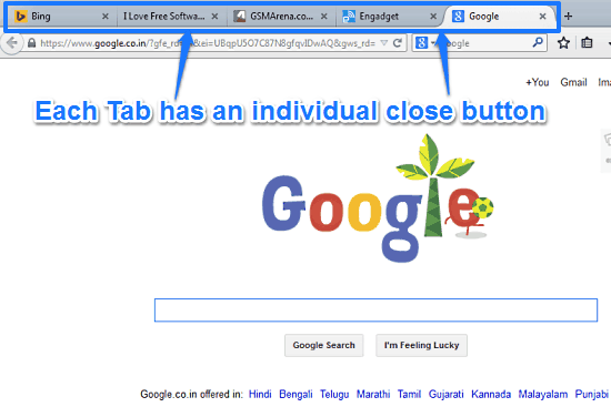 firefox multiple tabs with close buttons