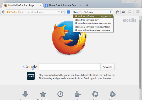 firefox show search results in new tab header