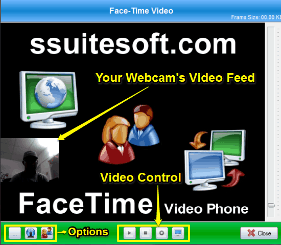 SSuite FaceTime Video Phone: Free VoIP Chat Software For Local Area