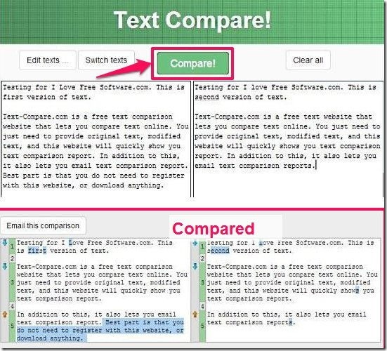 5 Online Text Comparison Websites