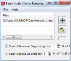 Batch Audio Silence Remover