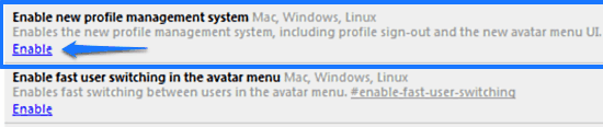 new profile management google chrome