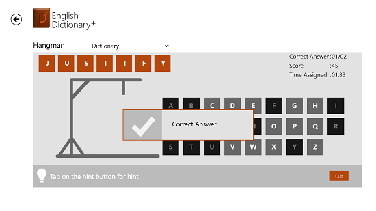 English Dictionary  Hangman