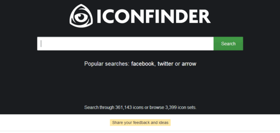 iconfinder in action