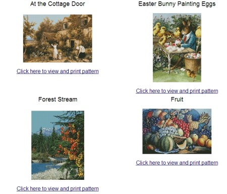 download cross stitch patterns