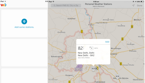 Select Local Weather Stations