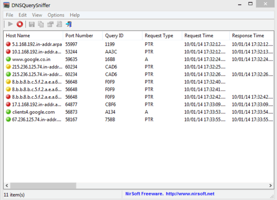 download DNSQuerySniffer 1.95