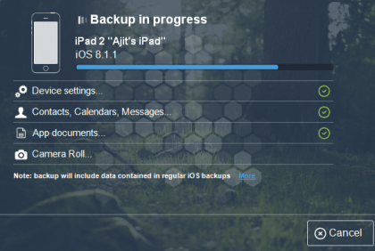 Backup in Progres