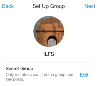 Set Group Name and Photo