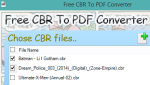 Free CBR To PDF Converter