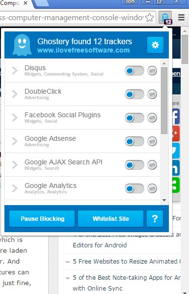website tracker extension chrome 5