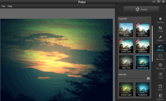 Fotor- interface