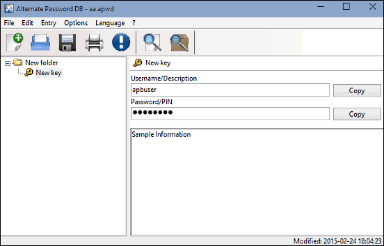 Alternate Password DB download the last version for windows