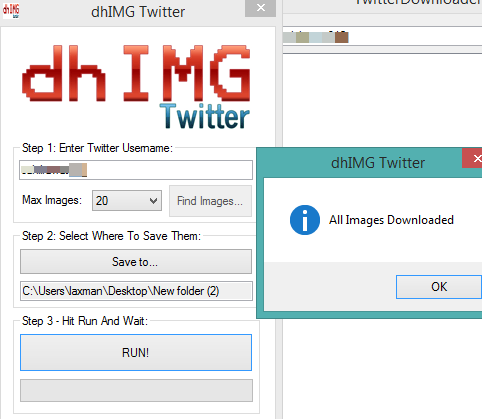 dhIMG Twitter- interface