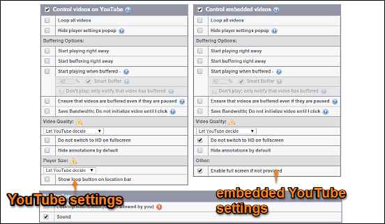 smartvideo settings