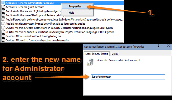 How To Rename The Built-In Administrator Account In Windows 10?