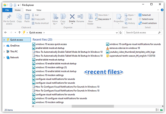 How To View Recently Accessed Files In Windows 10?