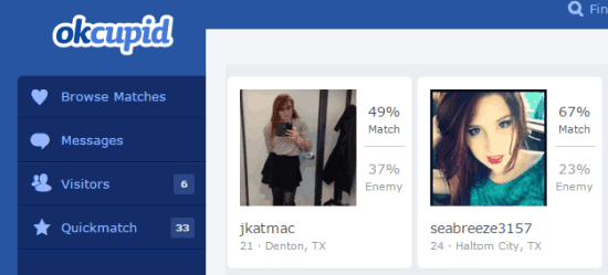 dating sites like okcupid free