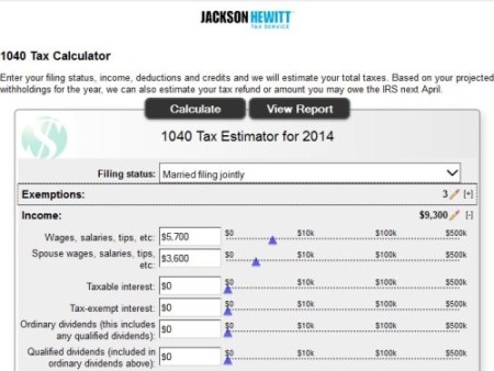 jackson hewitt tax calculator