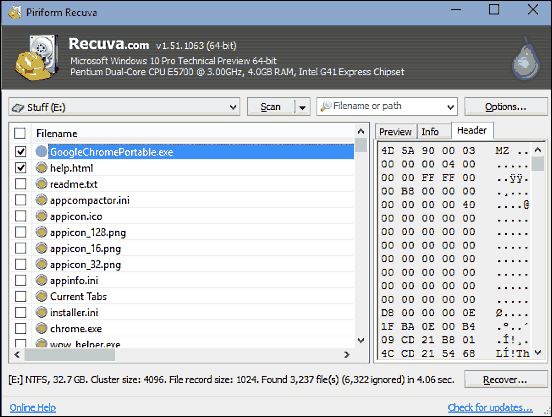 recuva data recovery software mac