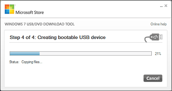 windows usb-dvd download tool