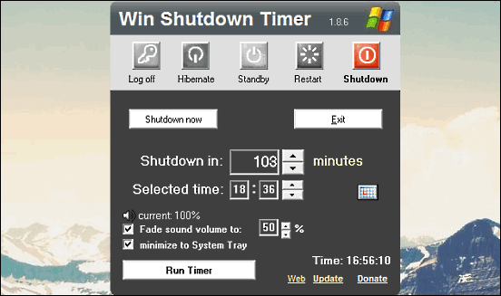 Shutdown timer