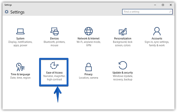 windows 10 modern settings